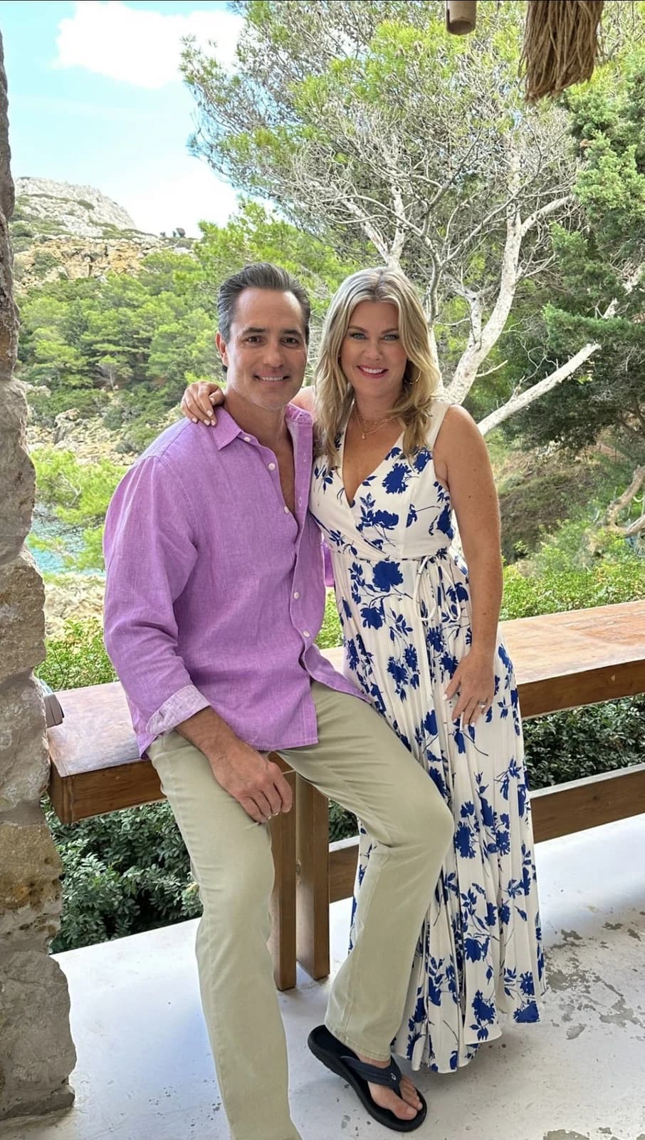 Casual outdoor photo of a smiling couple