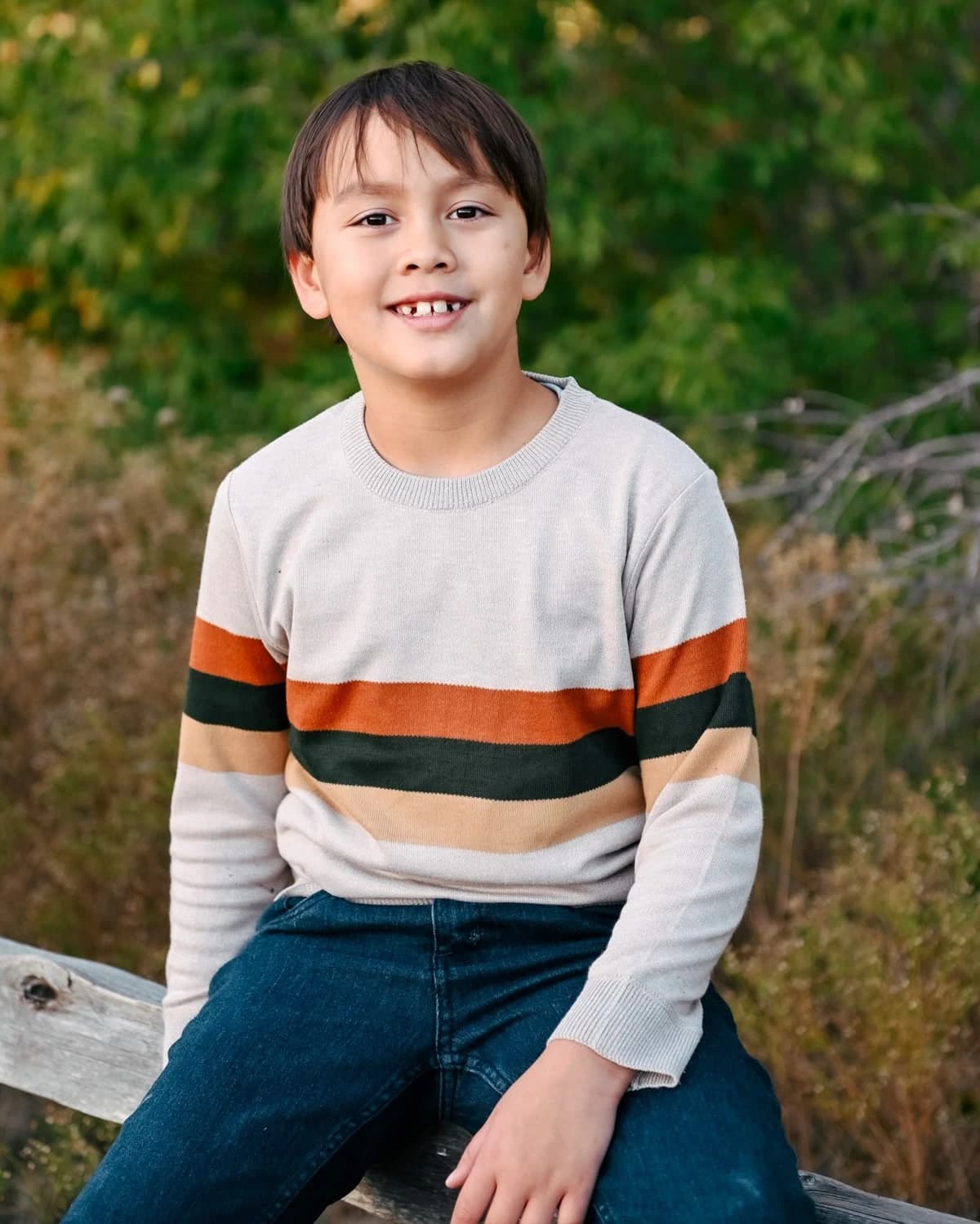Casual outdoor photo of a boy