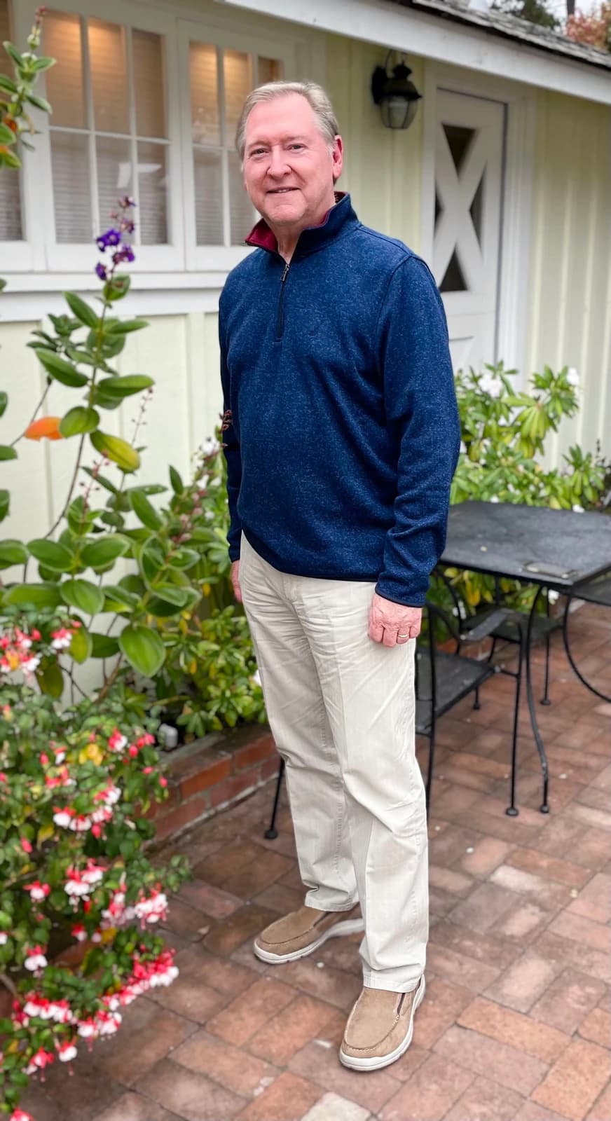 Casual outdoor photo of an older man